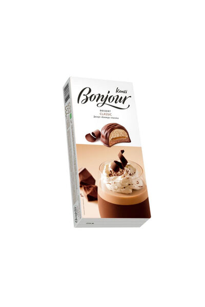 OEM Desert glazurat cu biscuite si ciocolata Konti Bonjour, 232 g
