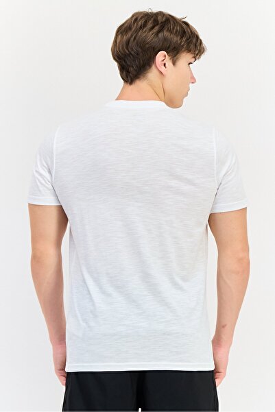 Puma Men Sportswear Fit Graphic Print Short Sleeves Training T-Shirt, White