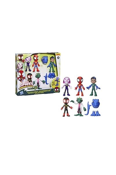 Hasbro Set figurine Spidey, Hasbro, Spin, Ghost-Spider, Lizard, Reptil, 10cm, multicolor