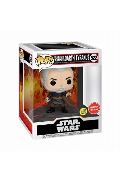Funko Pop, Deluxe: Disney Star Wars - Seria Red Saber Vol. 1 - Darth Tyranus, Strălucește în Întuneric #522