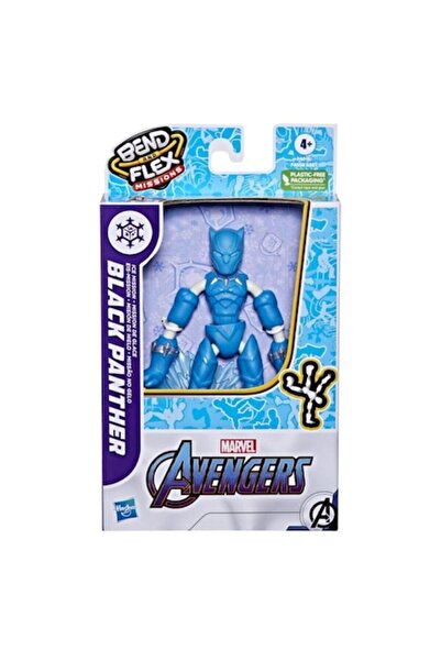 Marvel Avengers Black Panther Ice Mission Figure, Blue, 10 cm, 4+ years