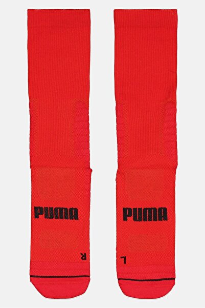 Puma Men 1 Pair Brand Logo Crew Socks, Red