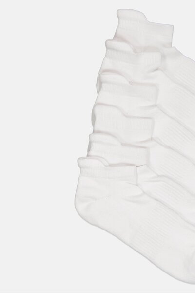 Rocawear Men 3 Pairs Textured Ankle Sock, White