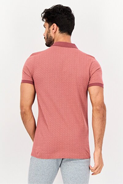 Puma Men Slim Fit Short Sleeves Outdoor Polo Shirt, Rust Brown