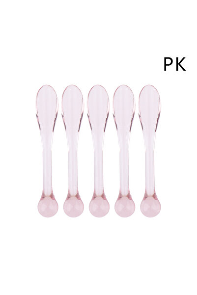 Choice1 5 قطع ملاعق بلاستيكية لمستحضرات التجميل باللون الوردي، أداة وضع كريم ...