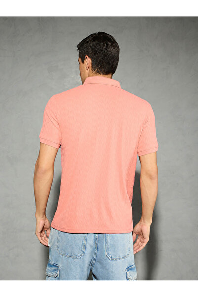 Technosport By Styli Men Jacquard Slim Fit Sports Polo