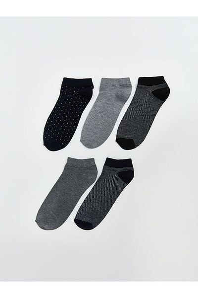 LC Waikiki Quality Parts from Celebi Store |   Patterned Bamboo Men's Booties Socks 5-Piece