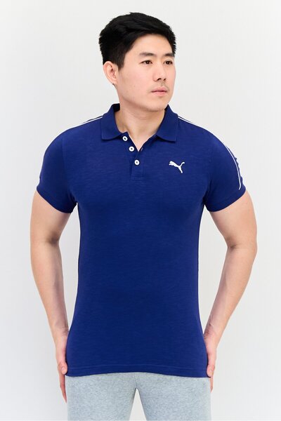 Puma Men Sportswear Fit Embroidered Logo Outdoor Polo Shirt, Navy