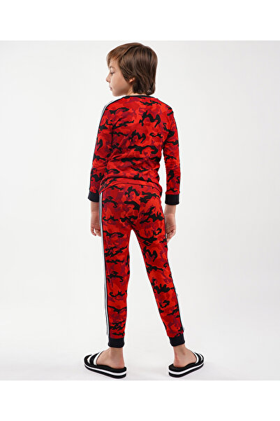 Minoti 2 Piece Snooze Squad Camo Pyjama Set - Red