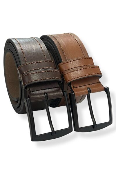 Gesa Oferta produs set 2 curele sport maro-brun pentru barbati