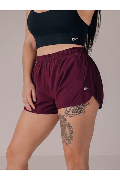 Palmfit By Styli Women Burgundy Evolve 3.0 Active Shorts