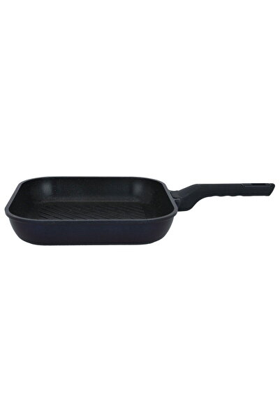 Alsaif Gallery Phantom Titanium + Granite Grill Pan, 3L, 28cm, Square - Dark Blue