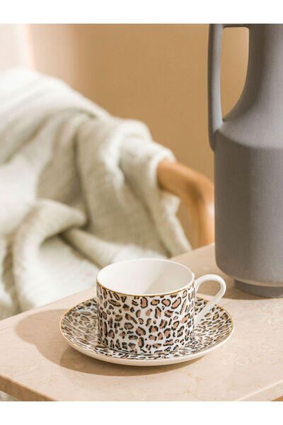 LC Waikiki Create Your Style from Uzg Store |   Leopard Printed Single Porcelain Coffee Cup Set 216 ml