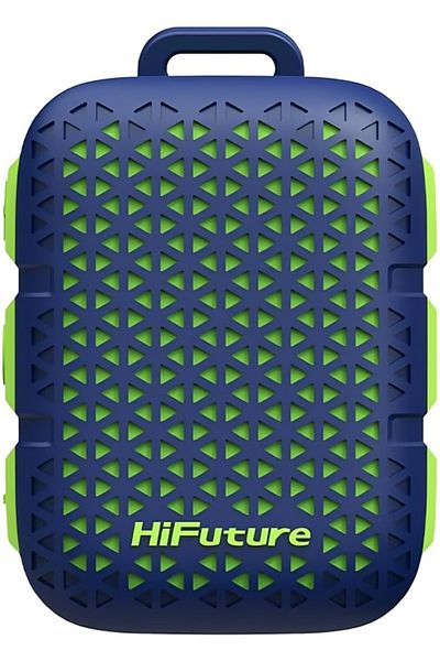 HiFuture Pocket S Mini Portable & Wearable Speaker, 8hrs Playtime,, Magnetic Clip- Blue