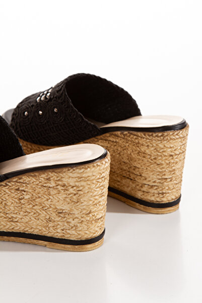 DYG STORE Stone Modern Filled Sole Slippers