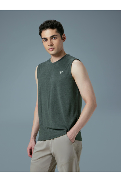 Technosport By Styli Men Melange Slim Fit Sports Innerwear Vest
