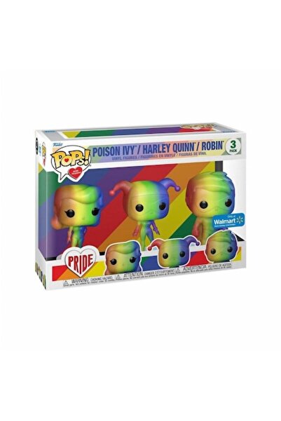 Funko Pop Figurine Poison Ivy, Harley Quinn și Robin (Pride 2022), Funko POP,...