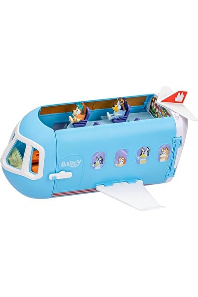 bluey 3-in-1 Transforming Plane Playset | Plane, Resort & Boat | 27" Holiday Resort with Sounds