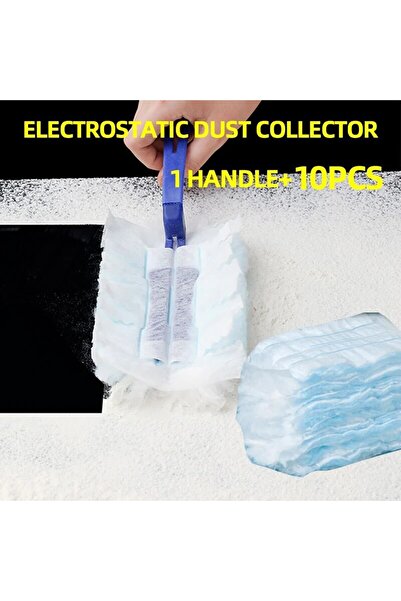 choice2 10 قطع من مجمع الغبار الكهروستاتيكي بمقبض واحد لتنظيف سطح الطاولة من ...
