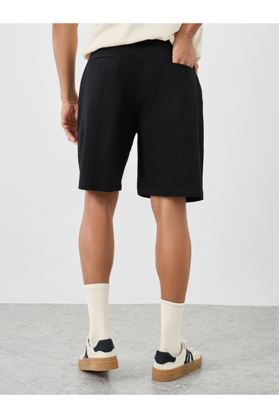 Styli Men Black Regular Twill Chino Shorts