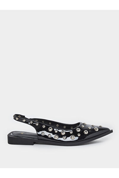 Styli حذاء مفتوح من الخلف مزين بفيونكة من أحجار الراين