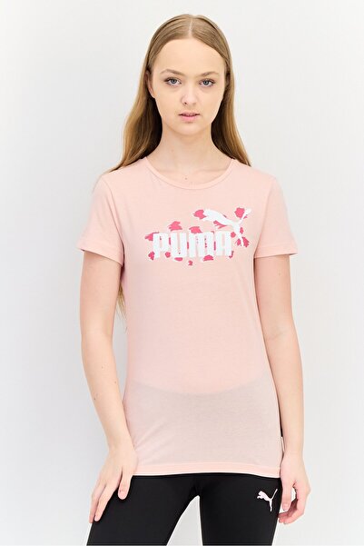 Puma Women Sportswear Fit Short Sleeves Training T-shirt, Peach