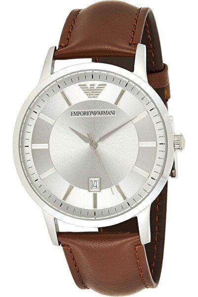 Emporio Armani ساعة كاجوال للرجال بسوار من الجلد - AR2463