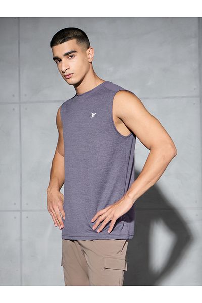 Technosport By Styli Men Melange Slim Fit Sports Innerwear Vest