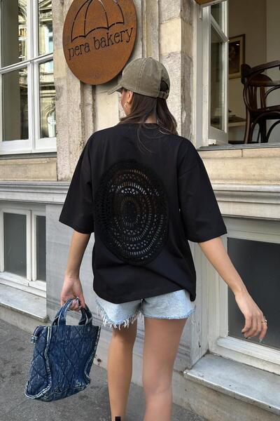 Lijuri Ocean Back Brodeli T-Shirt 8022-8 R5-E-K4