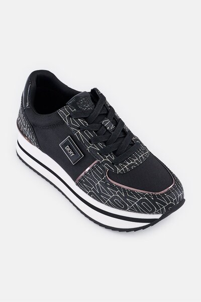 Dkny Women Broad Davie Lace-up Platform Sneakers, Multicolor