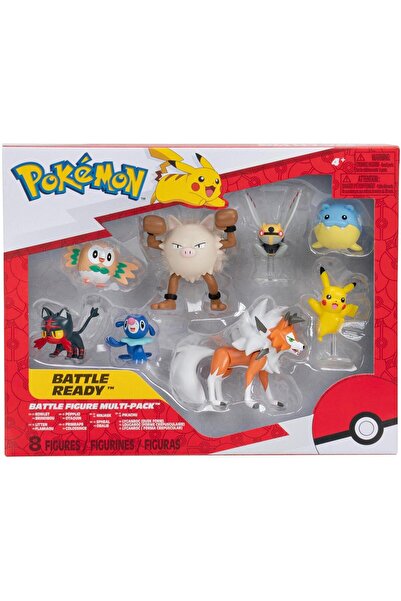 OEM Pokemon Figures, Set of 8 Pieces, Original Details, 4+