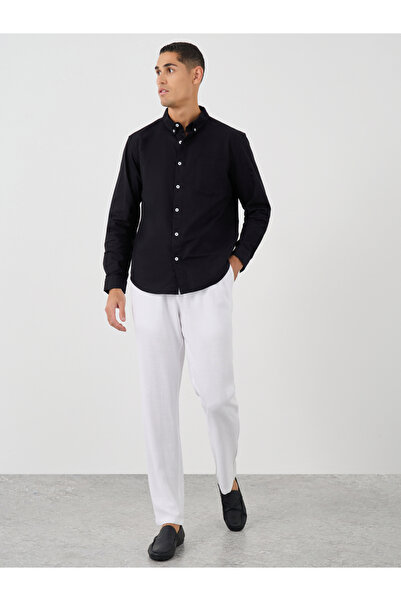 Styli Button Down Collar Regular Fit Oxford Shirt