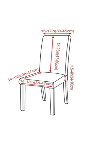Raffine Dining Room Wedding Banquet Large Elastic Chair Slipcover 50 x 50 x 60 CM