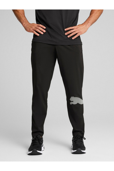 Puma بنطال منسوج بشعار كبير للتدريب طوال اليوم