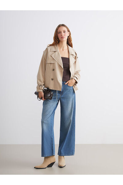 LC Waikiki Quality Parts from Celebi Store |   Wideleg Women's Jean Trousers with Belt