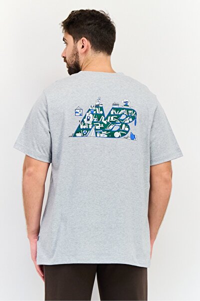 New Balance Men Sportswear Fit Short Sleeve Outdoor T-Shirt, Grey