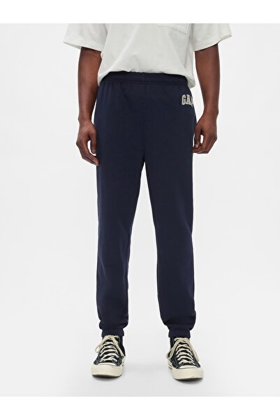 GAP V-Herıtage 500382 Logo Logo Fleece Jogger Fransız Havlu Kumaş Erkek Eşofman Altı LACİVERT