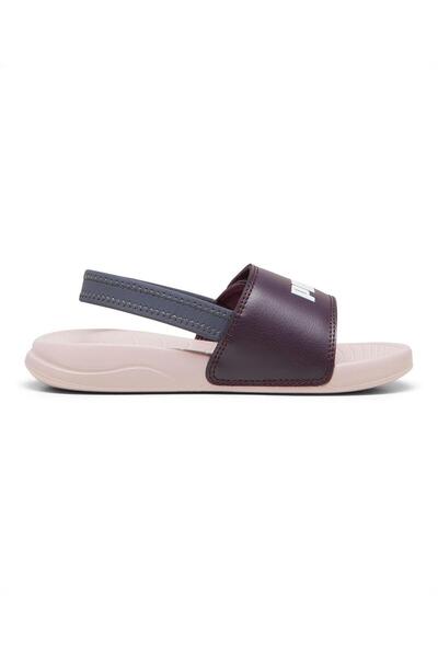 Puma Popcat 2.0 Back Strap Closure Slippers - Midnight Plum/White/Mauve Mist