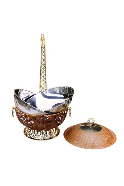 Afaq سخان ستيل لون خشبي 6 لتر