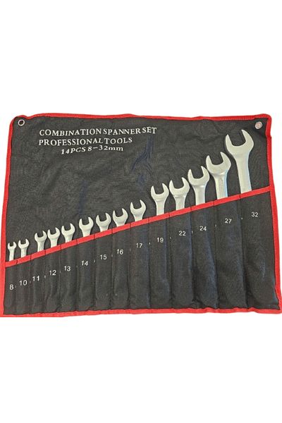AL TAWAKKOL Combination Spanner Set 14Pcs 8-32mm