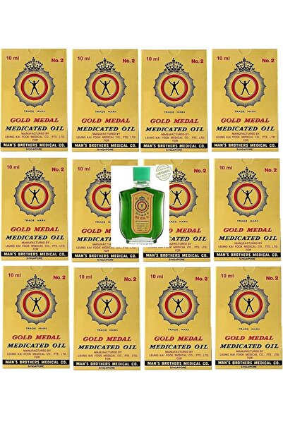 Gold Medal زيت طبي طازج أصلي ذو علامة تجارية، عبوة من 12 قطعة، 10 مل