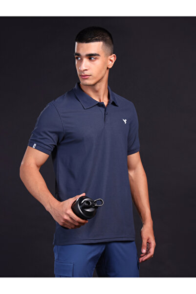 Technosport By Styli Men Solid Slim Fit Polo