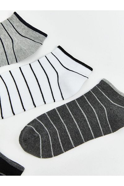 LC Waikiki Quality Parts from Celebi Store |   Striped Men's Booties Socks 5-Piece