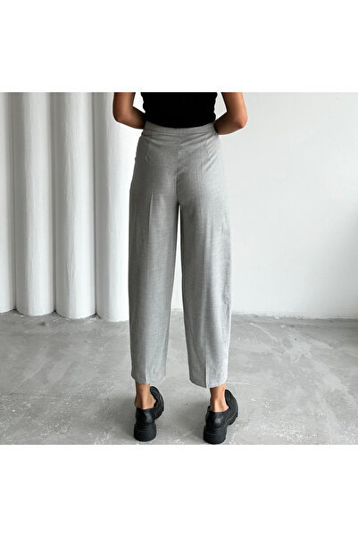 My Blog Szürke, bő szabású szövetnadrág - 3529