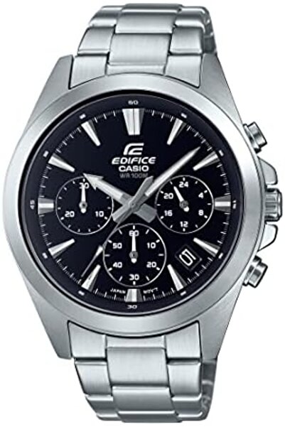 Casio Edifice Men's Watch - EFV-630D-1AVUDF Black Dial, Silver Band