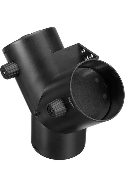 PAA-auto Y-connection hot air pipe Ø75 mm internal flap for auxiliary heaters / sirocol