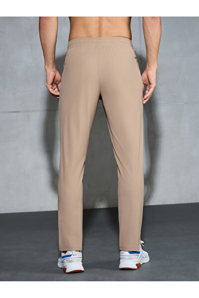 Technosport By Styli Men Khaki Solid Relaxed Fit Track Pants