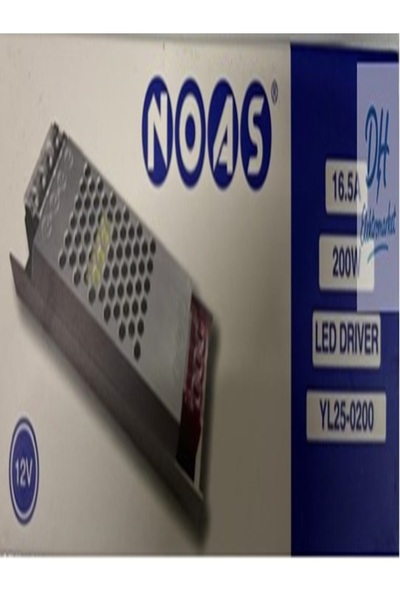 Noas 12 Volt 16,5 Amper Süper Slim Şerit Led Trafosu