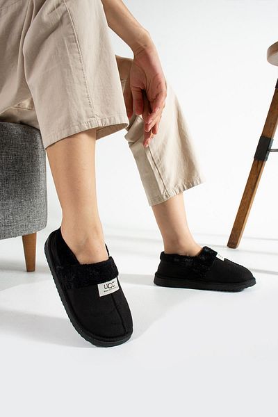 Peta Papuci de iarnă unisex cu lână în interior - Cizme de acasă cu talpă Eva - Pantofi