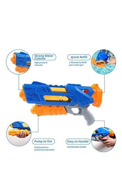 Yelajoy 2 Piece Squirt Toy for Kids,1000ML Outdoor Water Toys,High Capacity Water Toy (26ft),Blue